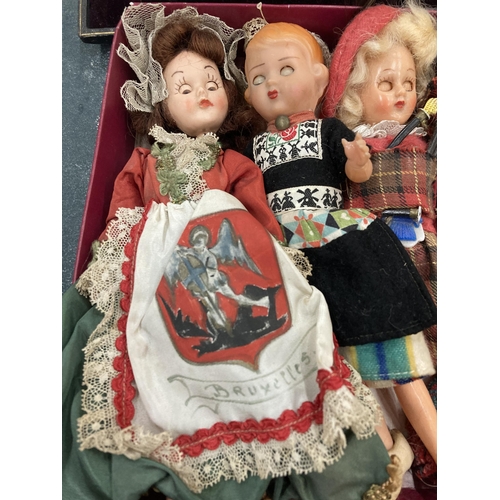 217 - A COLLECTION OF VINTAGE DOLLS