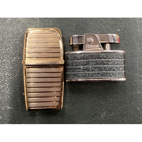 224 - TWO VINTAGE LIGHTERS TO INCLUDE RONSON EXAMPLE