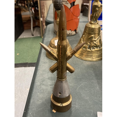 235 - A TRENCH ART MISSILE WITH TRAVERSING BULLETS