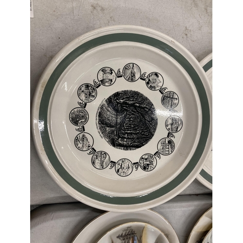 259 - FOUR PLATES - JOHNSON BROS HISTORIC AMERICA AND PORTMEIRION