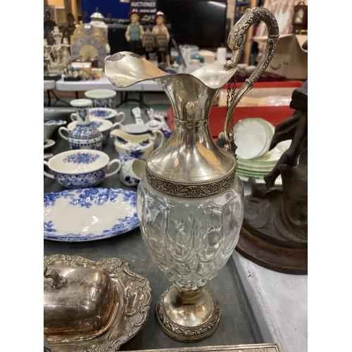 279 - A LARGE MIXED LOT OF SILVER PLATED AND STAINLESS STEEL WARES