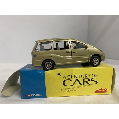 420 - THREE BOXED CORGI 'A CENTURY OF CARS' TO INCLUDE A PORSCHE 928 GT, 914 AND A NISSAN PRAIRIE