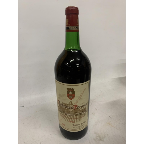 521 - A MAGNUM 1.5L BOXED BOTTLE - CHATEAU DE PRESSAC ST EMILION 1962