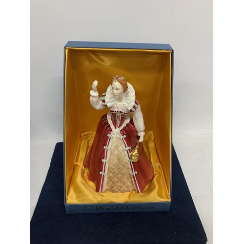 984 - A LIMITED EDITION NO 2176/5000 BOXED ROYAL DOULTON FIGURE QUEENS OF THE REALMS QUEEN ELIZABETH I HN ... 