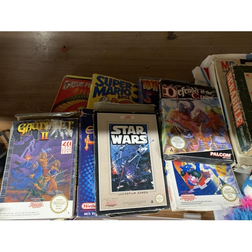 1153 - A QUANTITY OF VINTAGE NINTENDO GAMES TO INCLUDE STAR WARS, SUPER MARIO BROS, ETC - 9 IN TOTAL