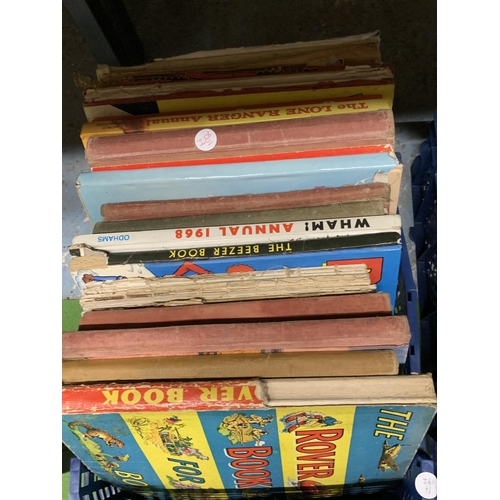 1158 - A QUANTITY OF CHILDREN'S VINTAGE BOOKS TO INCLUDE ANNUALS AND NOVELS