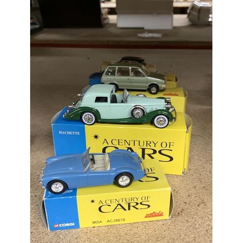 1160 - FOUR BOXED CORGI SOLIDO DIE-CAST CARS