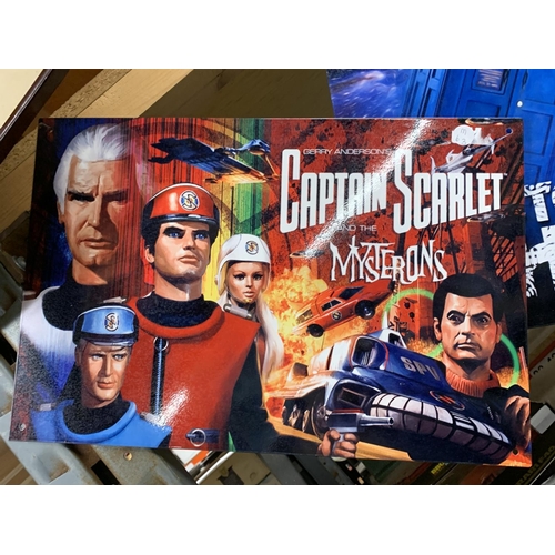 1197 - A METAL CAPTAIN SCARLET SIGN