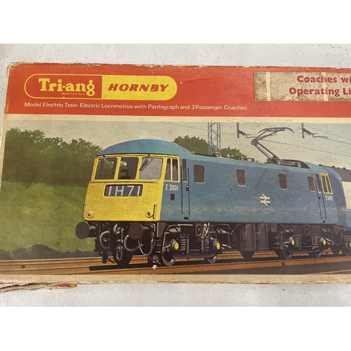 456 - A BOXED 1960'S TRI-ANG HORNBY INTER-CITY SET NO. R644A, WITH OPERATING COACH LIGHTS