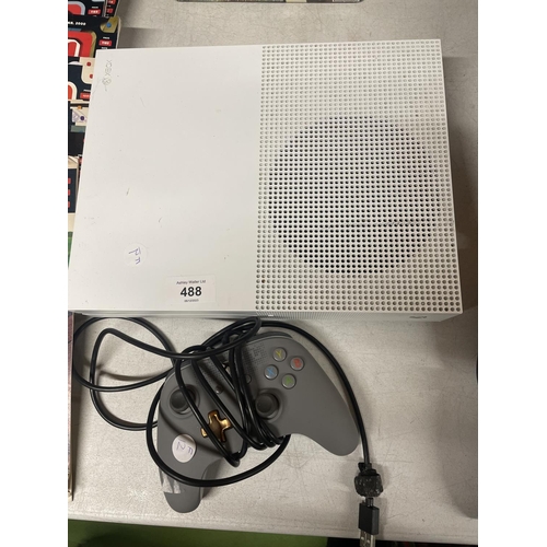 488 - AN XBOX ONE S WITH ONE CONTROLLER