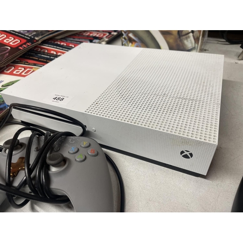 488 - AN XBOX ONE S WITH ONE CONTROLLER