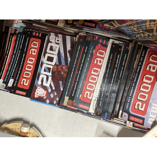 490 - A LARGE COLLECTION OF 2000 AD COMICS