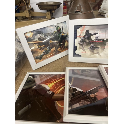 497 - SEVEN STAR WARS SMALL PRINTS