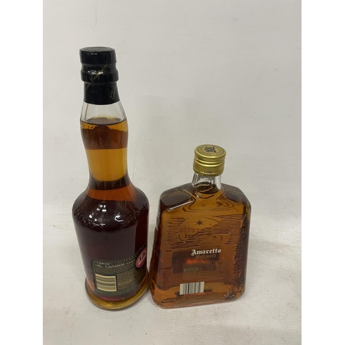 550A - TWO BOTTLES - 70CL AMARETTI BELLUCCI AND 70CL CALVADOS V.S.O.P COUPERNE