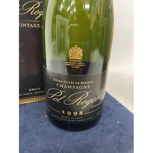 698 - 1 X BOXED 75CL BOTTLE - POL ROGER EXTRA CUVEE DE RESERVE CHAMPAGNE