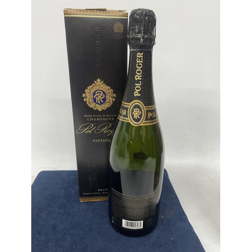 698 - 1 X BOXED 75CL BOTTLE - POL ROGER EXTRA CUVEE DE RESERVE CHAMPAGNE