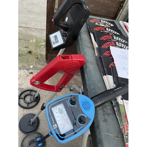 THREE VARIOUS METAL DETECTORS, HADWIN, ALERT AND MD3008
