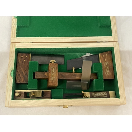 22 - A BOXED SET OF FAITHFULL JOINERY TOOLS
