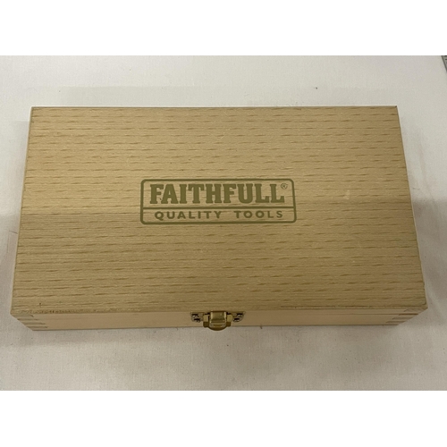 22 - A BOXED SET OF FAITHFULL JOINERY TOOLS