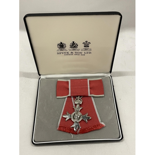 37 - A LADIES MBE MEDAL IN ORIGINAL SPINK AND CO PRESENTATION BOX