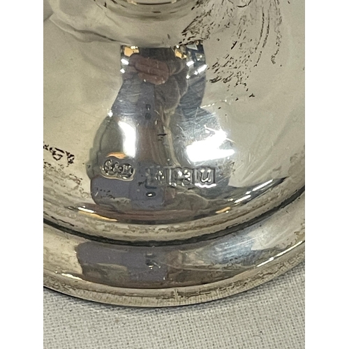 48 - A HALLMARKED BIRMINGHAM SILVER BUD VASE GROSS WEIGHT 106 GRAMS