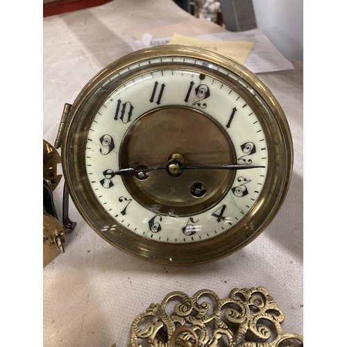 A COLLECTION OF VINTAGE CLOCK AND WATCH PARTS TO INCLUDE TISSOT