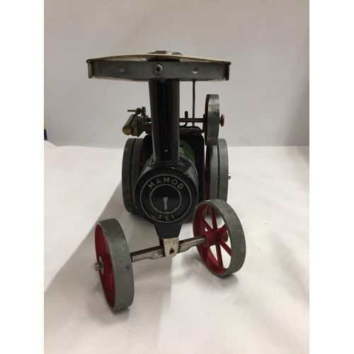 306 - A VINTAGE MAMOD TE1 MODEL STEAM TRACTOR WITH BURNER