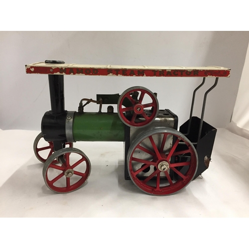 306 - A VINTAGE MAMOD TE1 MODEL STEAM TRACTOR WITH BURNER