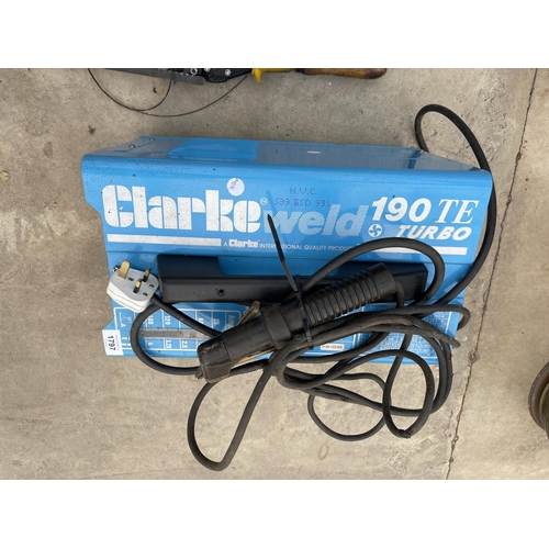 1797 - A CLARKE WELD 190TE ARC WELDER