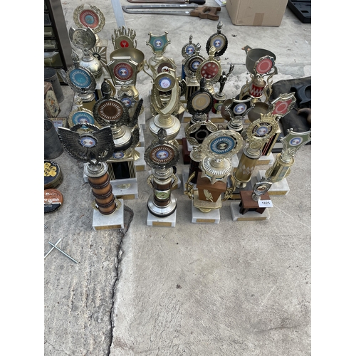 1825 - A LARGE ASSORTMENT OF VARIOUS TROPHIES