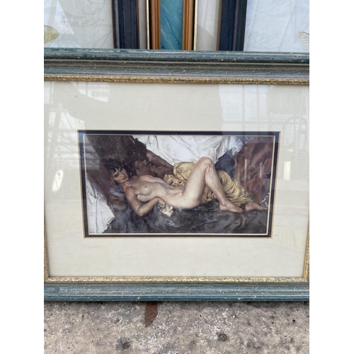 1894 - AN ASSORTMENT OF FRAMED PRINTS AND PICTURES