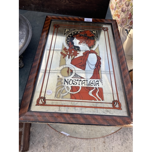 1912 - A FRAMED 'NOSTALGIA' MIRROR