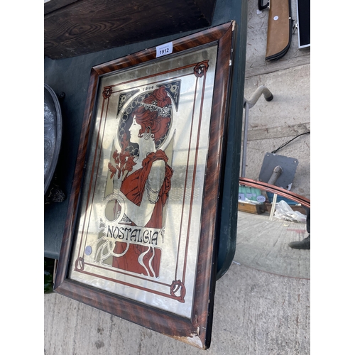 1912 - A FRAMED 'NOSTALGIA' MIRROR