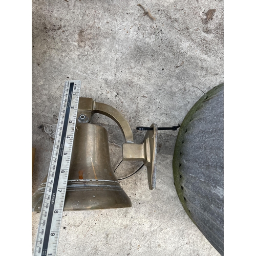 2017 - A VINTAGE HEAVY BRASS BELL