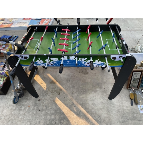 2093 - A CHILDS TABLE FOOTBALL AND TWO SCOOTERS