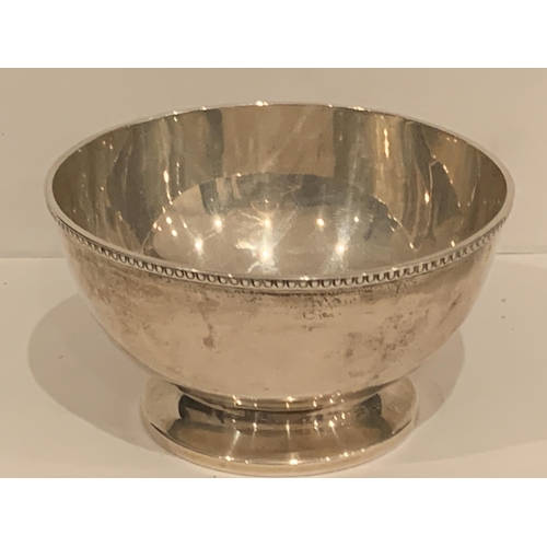 72 - A HALLMARKED BIRMINGHAM SILVER FOOTED DISH GROSS WEIGHT 53 GRAMS