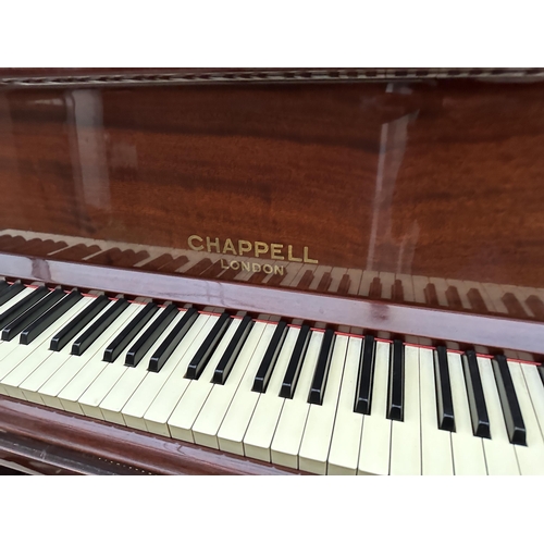 2954A - A CHAPPELL OF LONDON OVERSTRUNG UPRIGHT PIANO AND A PIANO STOOL