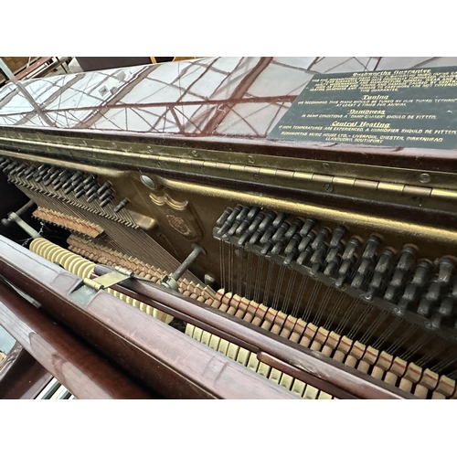 2954A - A CHAPPELL OF LONDON OVERSTRUNG UPRIGHT PIANO AND A PIANO STOOL