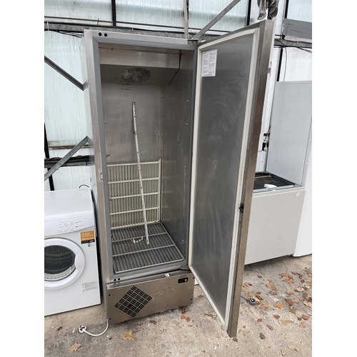 2353 - A LARGE STAINLESS STEEL INDUSTRIAL FRIDGE