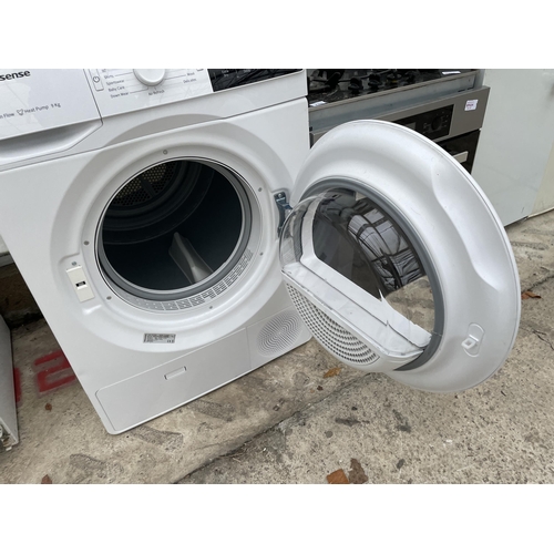 2358 - A WHITE HISENSE 9KG CONDENSOR DRYER