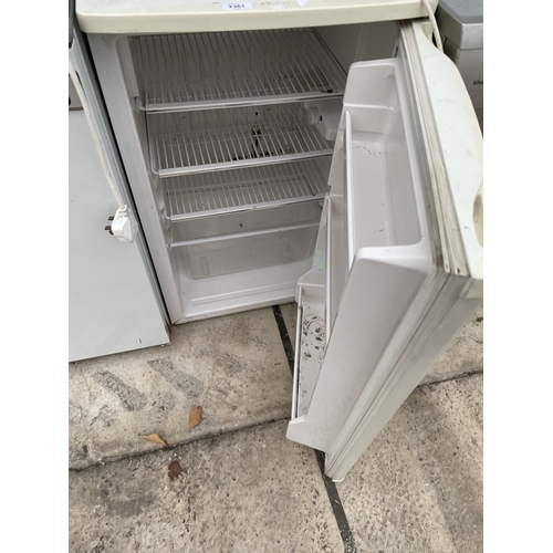 2361 - A WHITE PROLINE UNDERCOUNTER FRIDGE