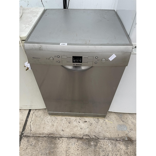 2362 - A SILVER BOSCH DISHWASHER