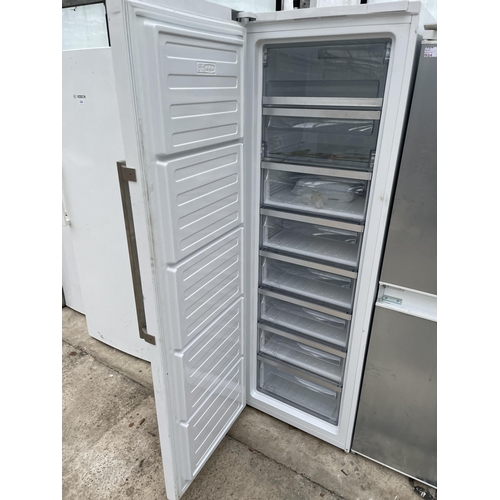 2366 - A TALL WHITE GRUNDIG UPRIGHT FREEZER