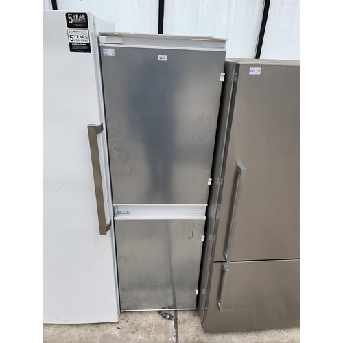 2367 - AN INTERGRATED UPRIGHT FRIDGE FREEZER