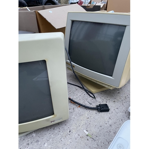 2426 - TWO RETRO COMPUTER MONITORS