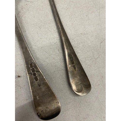 39A - TWO MARKED SILVER ITEMS TO IONCLUDE A SPOON AND A FORK