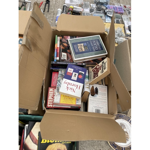 2147 - A LARGE ASSORTMENT OF BOOKS