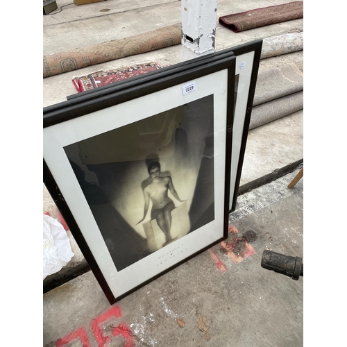 2229 - THREE VARIOUS FRAMED PRINTS