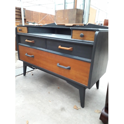 2955 - A RETRO G-PLAN E.GOMME DRESSING CHEST WITH FOLD-OUT JEWELLERY DRAWERS