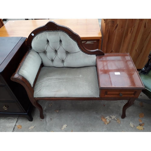 2959 - A CHAISE TYPE TELEPHONE TABLE/SEAT